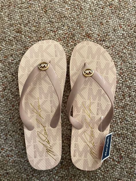 michael kors flip flop sale|michael kors flip flops marshalls.